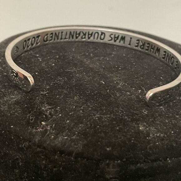 8” Sterling silver engraved and engravable cuff bracelet - Picture 5 of 14